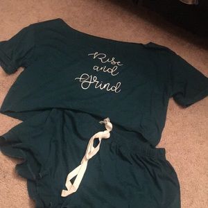 Rise and Grind Pajama Set- Large